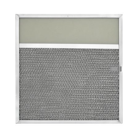 RLF1114 Aluminum Grease Filter with Light Lens, 11-7/16 X 11-3/4 X 1/2, 3-1/4" Lens with Pull Tab