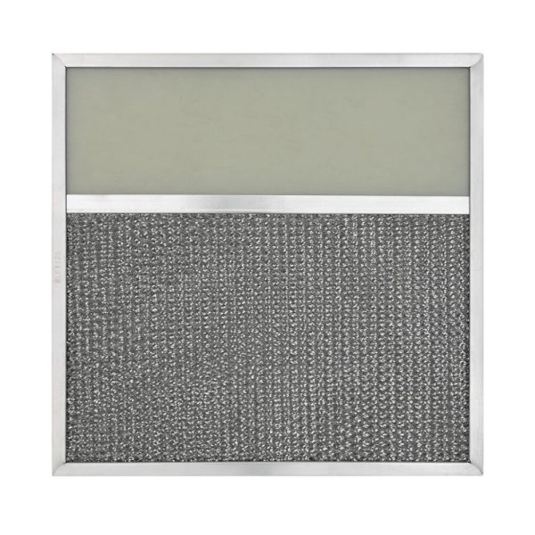 RLF1125 Aluminum Grease Filter with Light Lens, 11-1/2 X 11-3/4 X 3/8, 4" Lens