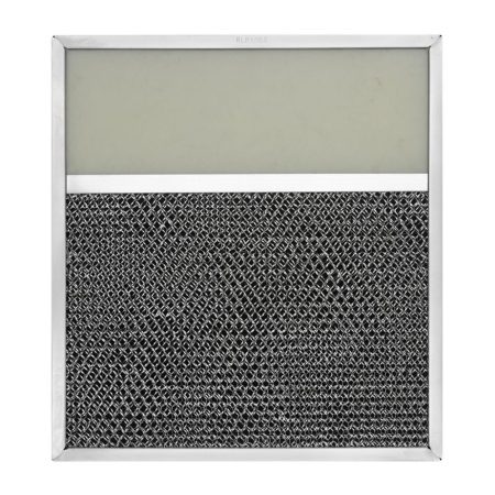 RLP1002 Aluminum/Carbon Grease and Odor Filter with Light Lens, 10-3/4 X 11-3/4 X 3/8, 4" Lens
