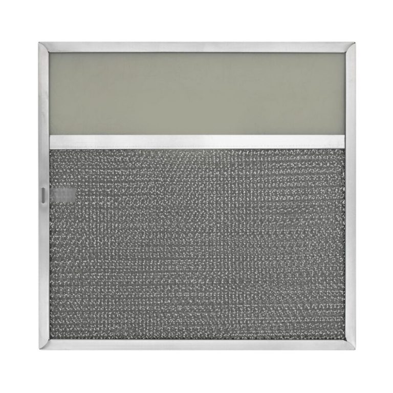 RLF1119 Aluminum Grease Filter with Light Lens for Ducted Range Hood | 4″ Lens | with Pull Tab