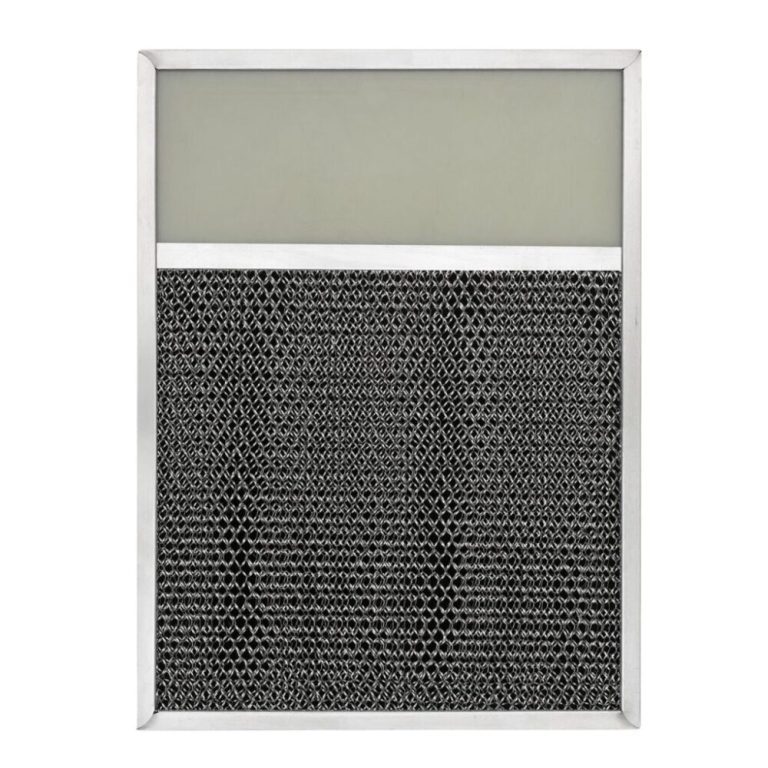 RLP1001 Aluminum/Carbon Grease and Odor Filter with Light Lens for Non-Ducted Range Hood | 3″ Lens