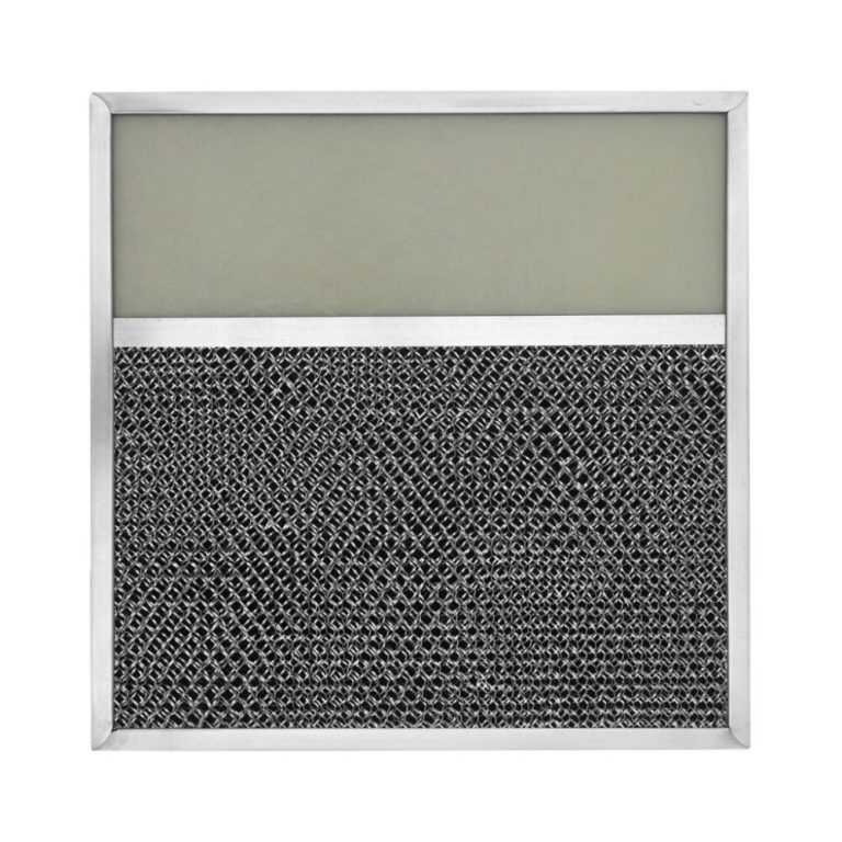 RLP1004 Aluminum/Carbon Grease and Odor Filter with Light Lens for Non-Ducted Range Hood | 4″ Lens