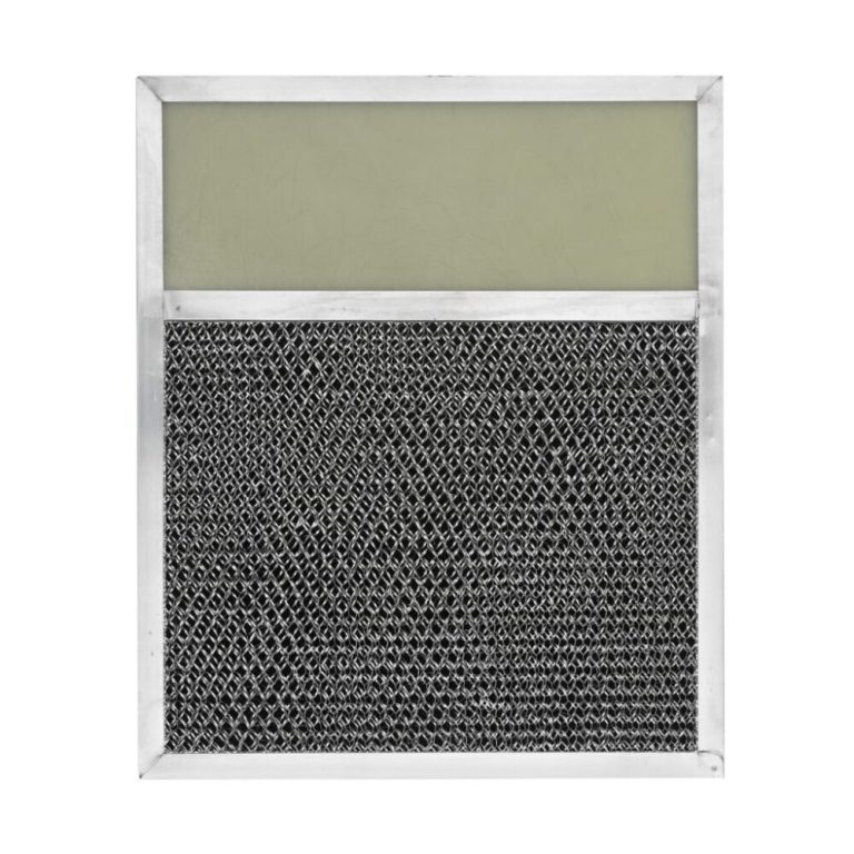 RLP1005 Aluminum/Carbon Grease and Odor Filter with Light Lens for Non-Ducted Range Hood | 4″ Lens