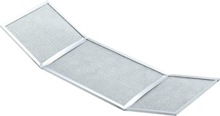 RWF1003 Aluminum Grease Filter for Ducted Range Hood| with Notch and 2 Holes | Wing 8-1/2″